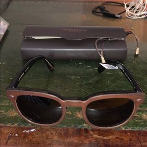 Oliver Peoples sheldrake leather pour berluti